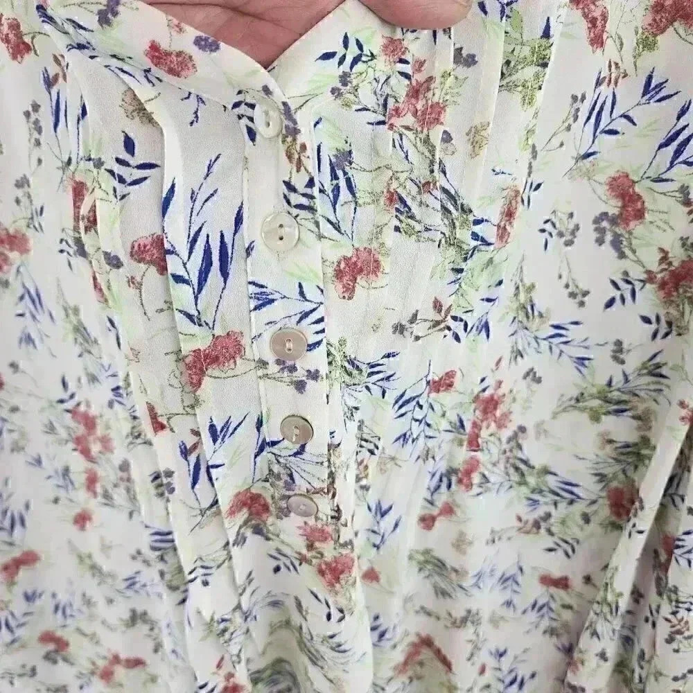 New without tag Rose + Olivia Floral Chiffon Blouse 3XL - Picture 4 of 8
